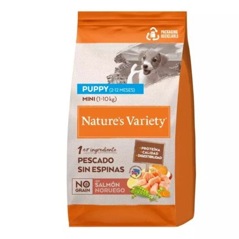 Nature's Variety No Grain Mini Puppy Salmón Pienso 1,5Kg