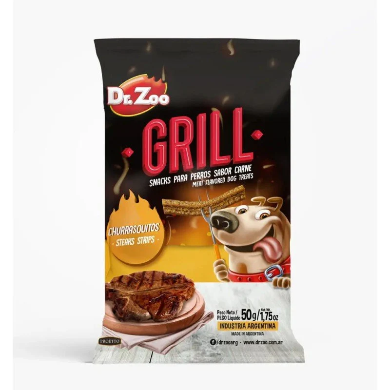 Dr Zoo Churrasquito Snack para Perros 12x50g