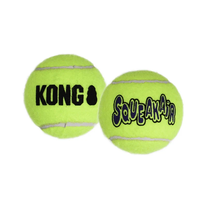 Kong Pelota Air Dog Squeaker Grande Amarilla 2 ud