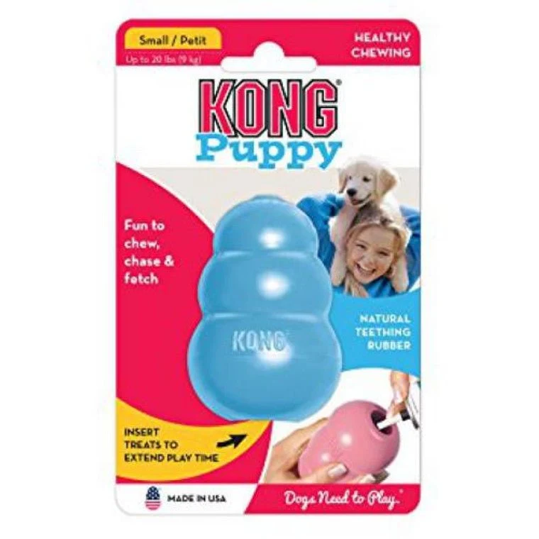 Kong Puppy Cachorro Grande Juguete Goma Rosa/Azul 200g