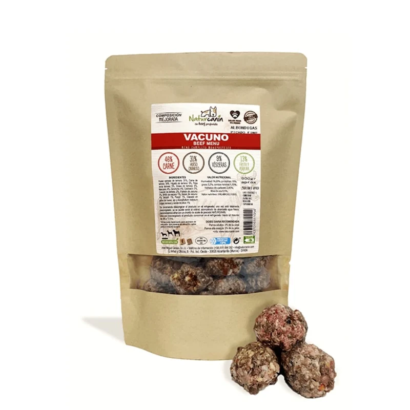 Naturcanin dog Menú de Vacuno