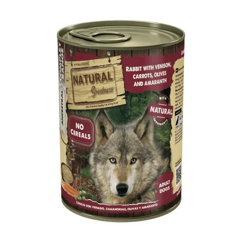 Natural Greatness dog Conejo y Venado 400g