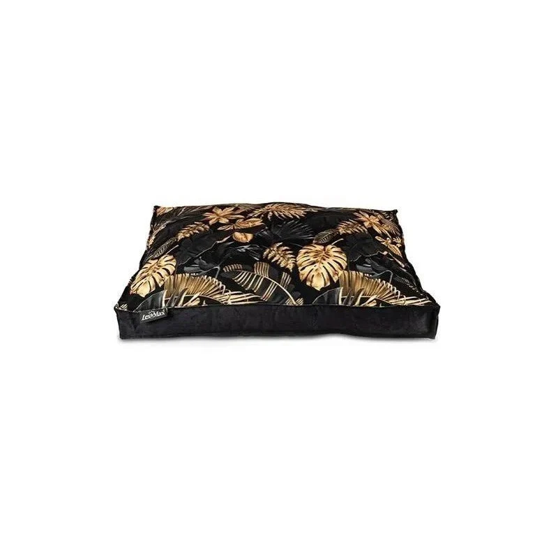 Lex&Max Boxbed Dubai Funda para Perro Negro y Oro 90 x 65 cm