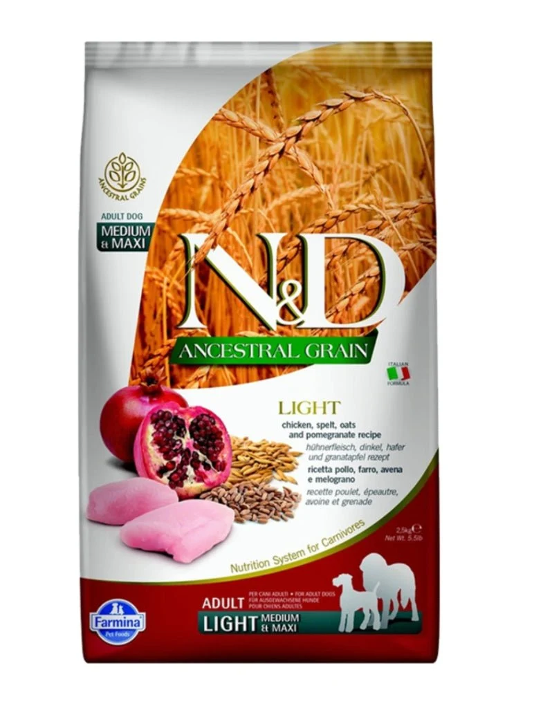 Farmina N&D Ancestral Grain Pollo & Granada Alimento Seco Perros 2,5kg