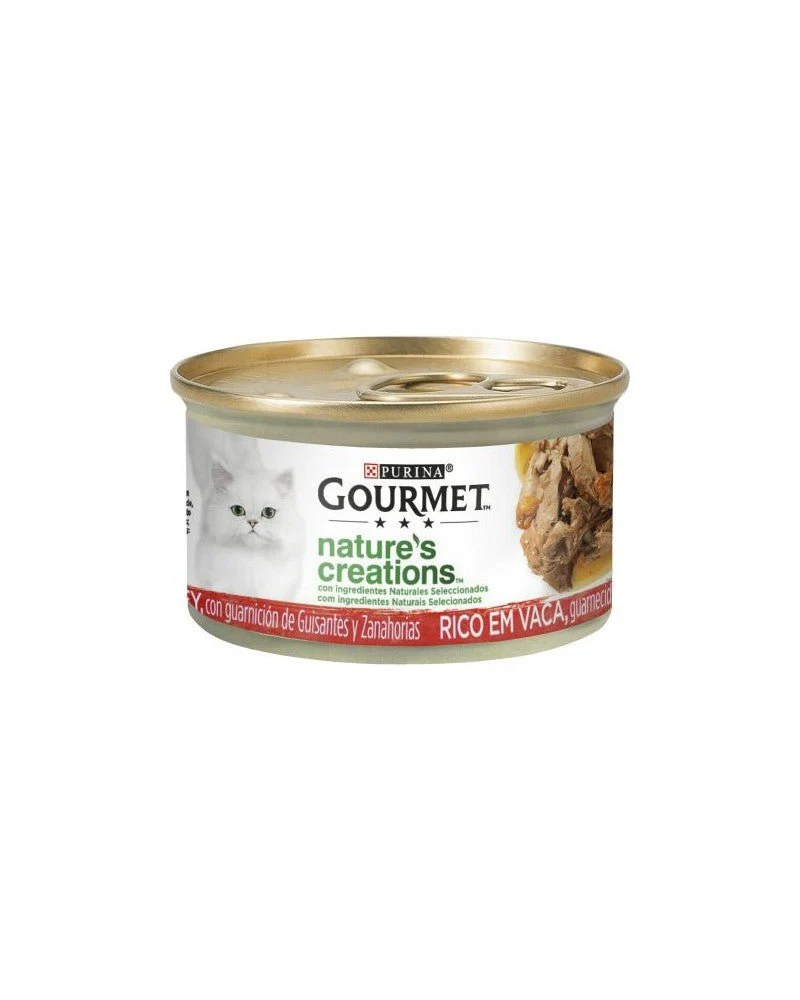 Purina Gourmet Nature Ternera Comida Húmeda Gatos 24x85g