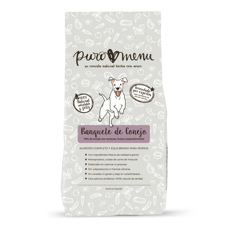 Puromenu BARF "Banquete de Conejo"