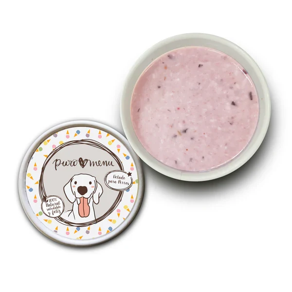 Puromenu Puro Helado/Yogurt Frutos del Bosque