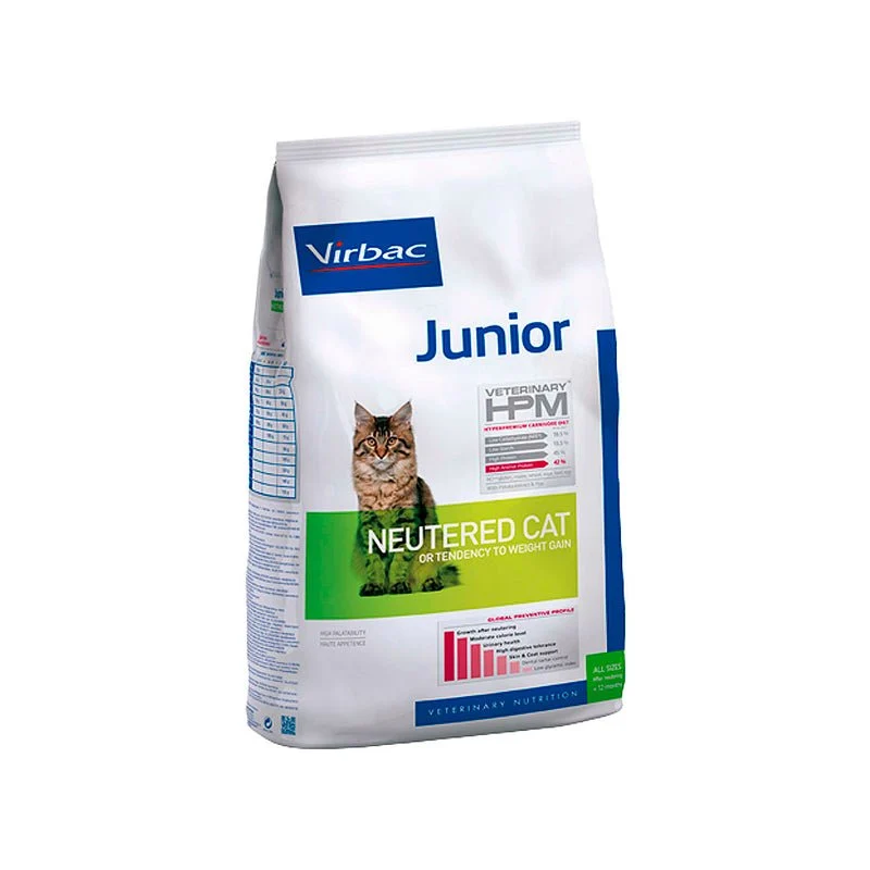 Virbac HPM Feline Junior Neutered Pienso para Gatos 1,5Kg