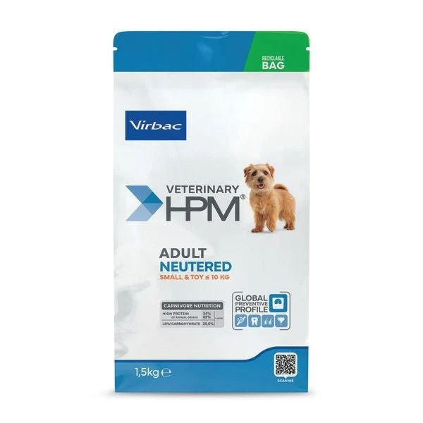 Virbac HPM Adult Neutered Dog Small & Toy Pienso Seco 1,5Kg