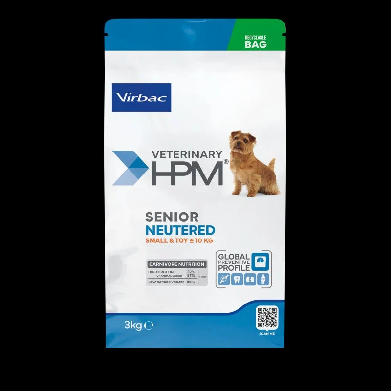 Virbac HPM Dog Senior Neutered Small & Toy Alimento Seco 3kg