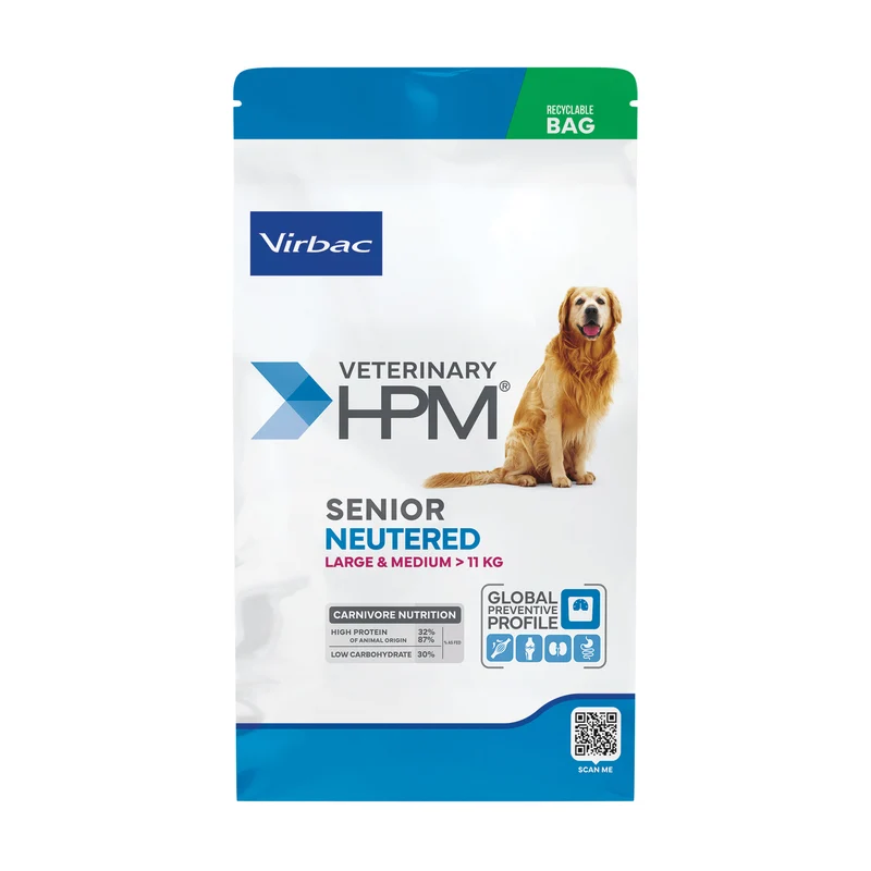 Virbac HPM Senior Neutered Granulado Sólido 12kg