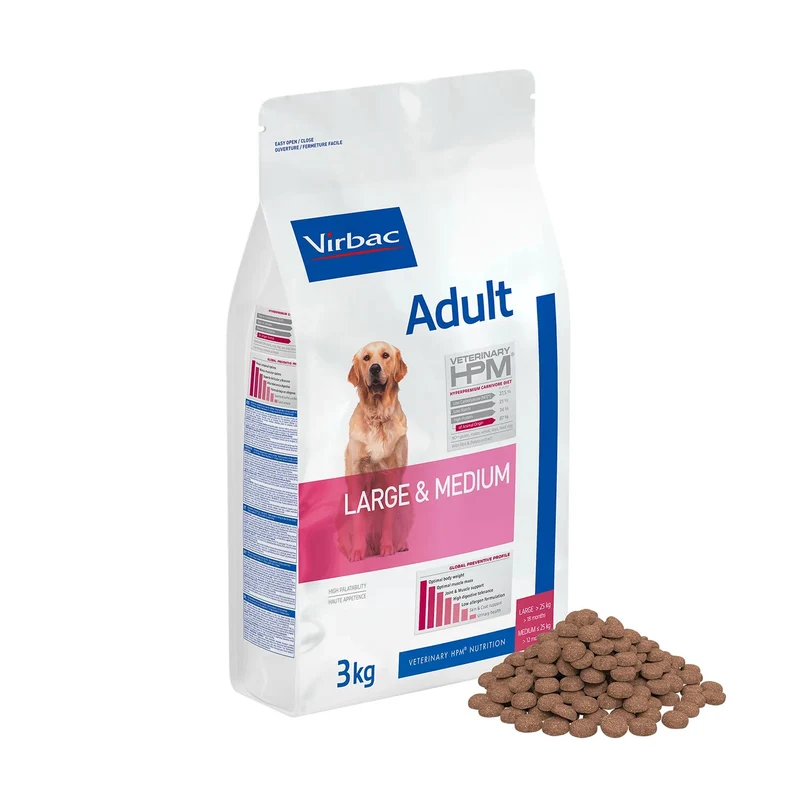 Virbac HPM Adulto Perro Mediano y Grande Alimento 3Kg