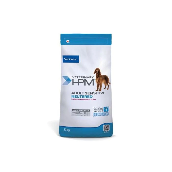 Virbac Vet HPM Adult Sensitive Neutered Dog Pienso Seco 12kg