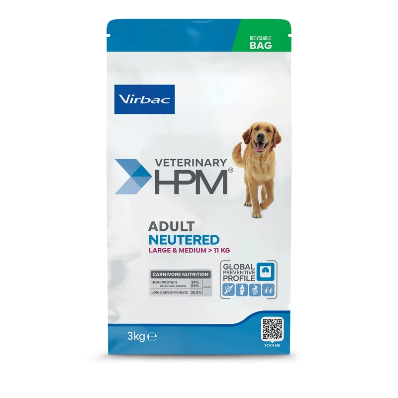 Virbac HPM Pienso Adulto Esterilizado Mediano-Grande 3Kg