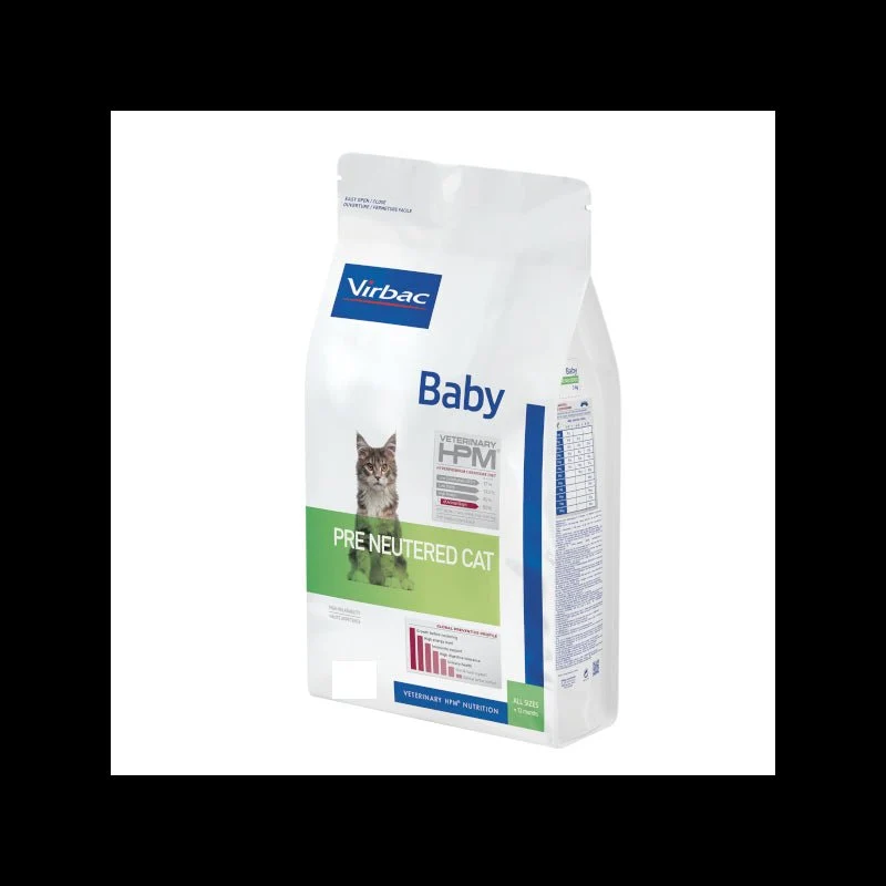 Virbac HPM Feline Baby Pre Neutered Alimento Seco 1,5Kg