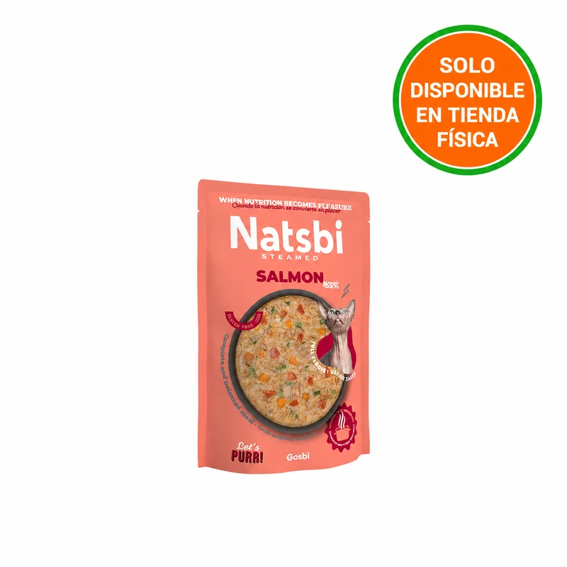 Natsbi Steamed Gravy Cat Salmón 80 gr