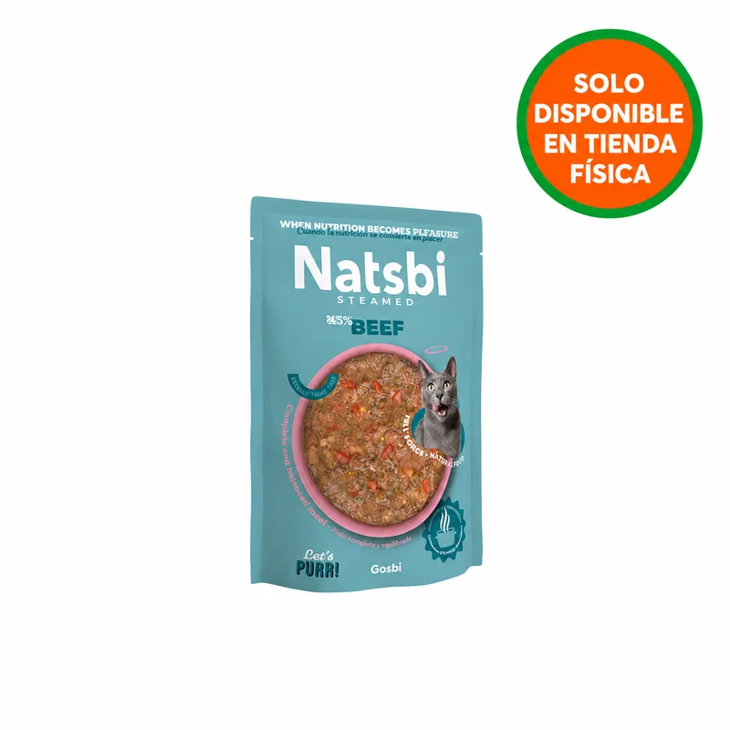 Natsbi Steamed Gravy Cat Ternera 80 gr