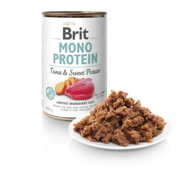Brit Mono Protein Atún y Batata Comida Húmeda para Perros 6 x 400g