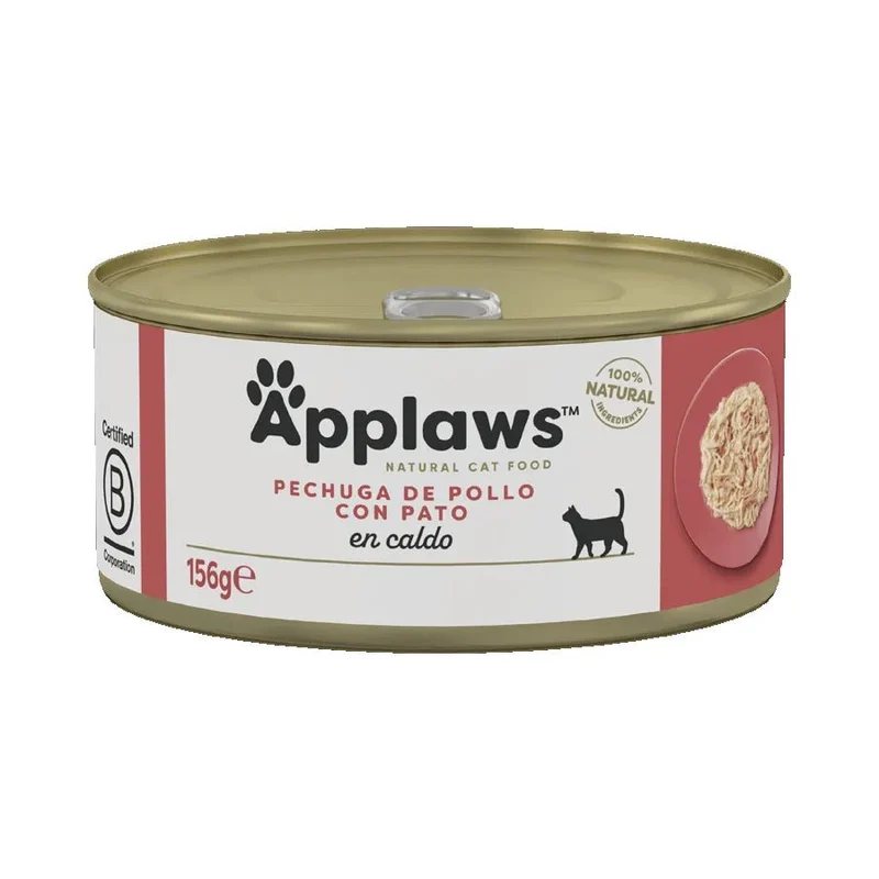 Applaws Comida Húmeda para Gatos Pollo y Pato 24x156gr