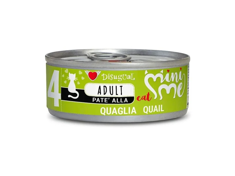 Disugual Mini-Me Cat Codorniz Comida Húmeda 12x85g