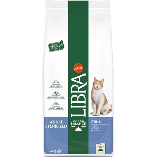 Affinity Libra Feline Sterilised Atún Alimento Seco 12Kg