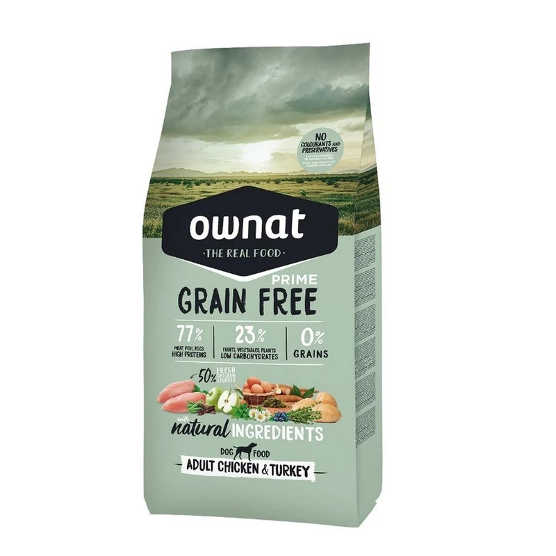 Ownat Grain Free Canine Prime Adult Pollo Pavo Pienso 3Kg