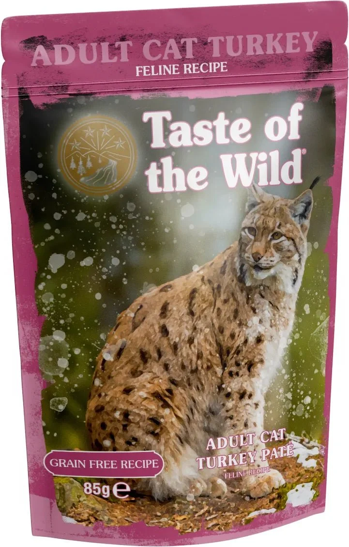Taste of The Wild TUTE Pate de Pavo para Gatos Adultos 12x85g