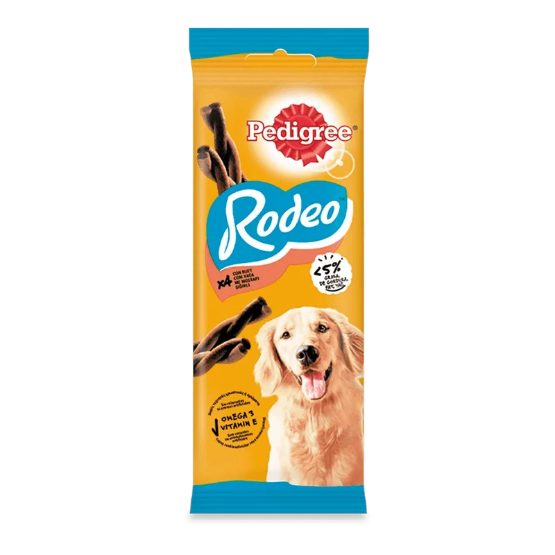 Pedigree Rodeo Tiras Masticables Buey 4 barritas x 20ud