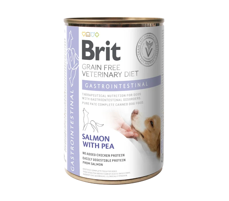 Brit Veterinary Diet Húmedo Gastrointestinal con Salmón para Perros – 400 g