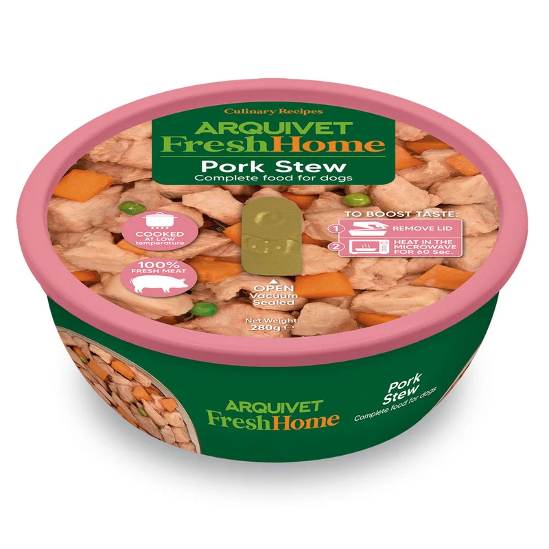 Arquivet Estofado de Cerdo Comida Húmeda para Perros – 300 g