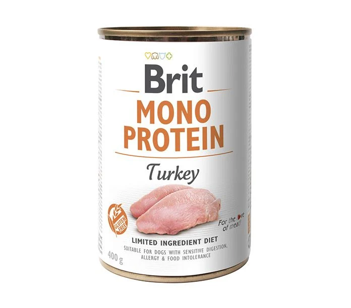 Brit - Lata monoprotéica pavo