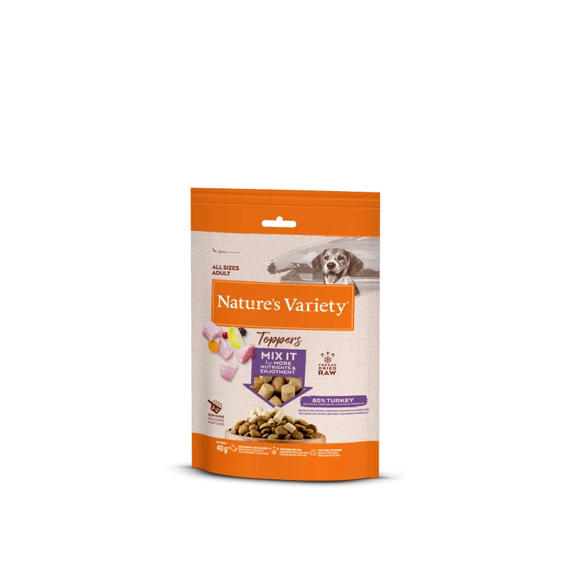 Nature's Variety Freeze Dried Topper - Topping Liofilizado 80% Pavo para Perros 40g