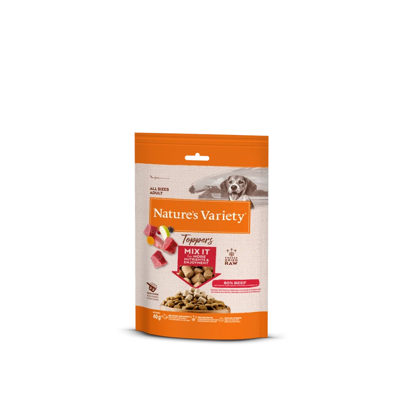 Nature's Variety Freeze Dried Topper de Carne de Buey para Perros – Topping Liofilizado (50g)