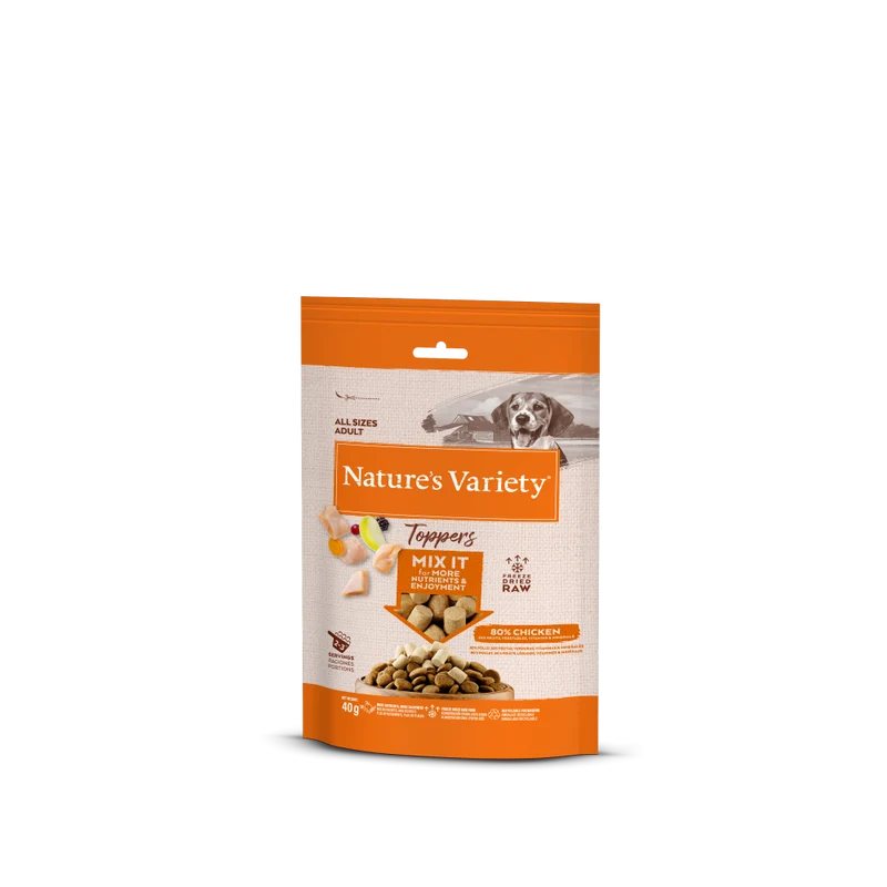 Nature's Variety Freeze Dried Topper de Pollo para Perros – Topping Liofilizado (40g)