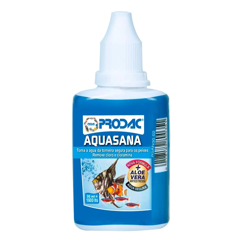 Prodac Aquasana 30ml | Acondicionador de Agua con Aloe Vera para Acuarios