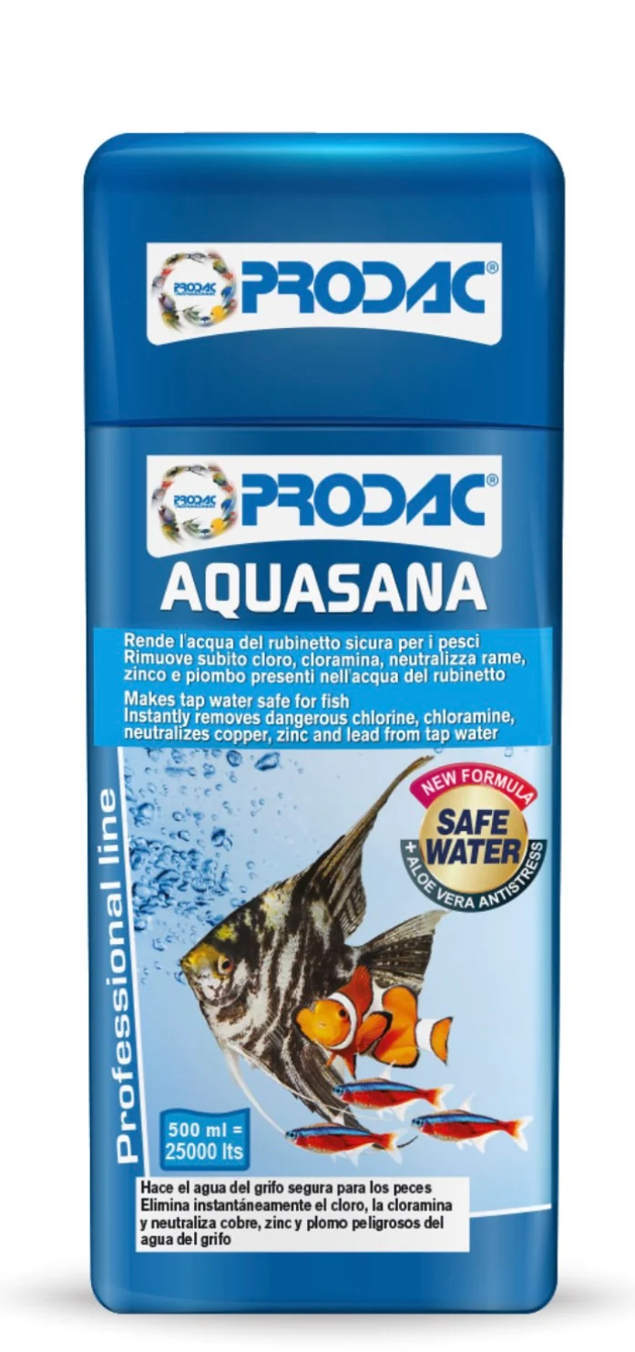 Prodac Aquasana 100ml – Acondicionador de agua con Aloe Vera para acuarios