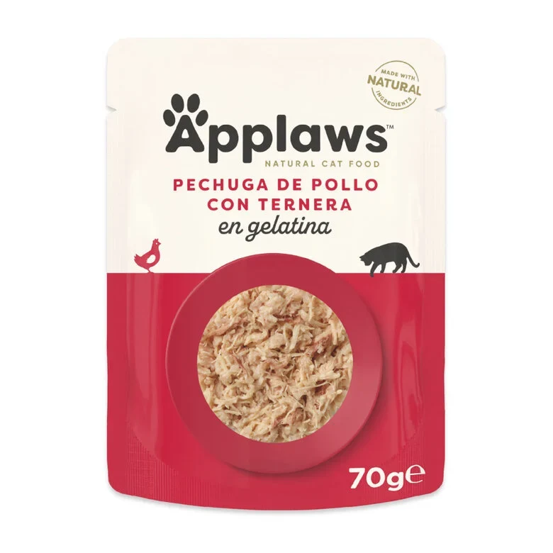 Applaws gato - Pollo y ternera en gelatina