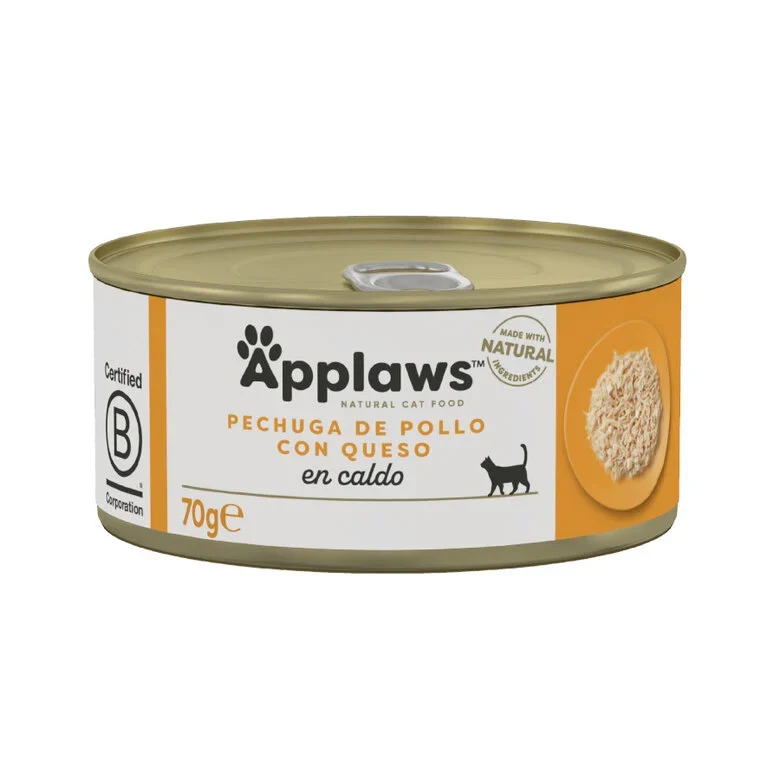 Applaws gato - Pechuga de pollo con queso en caldo