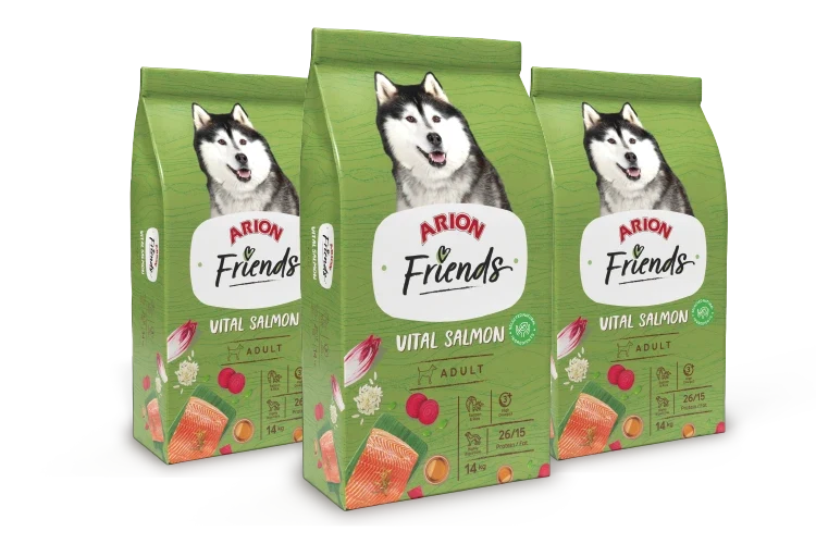 Arion Friends Vital Salmon - Pienso para Perros con Salmón 14kg.