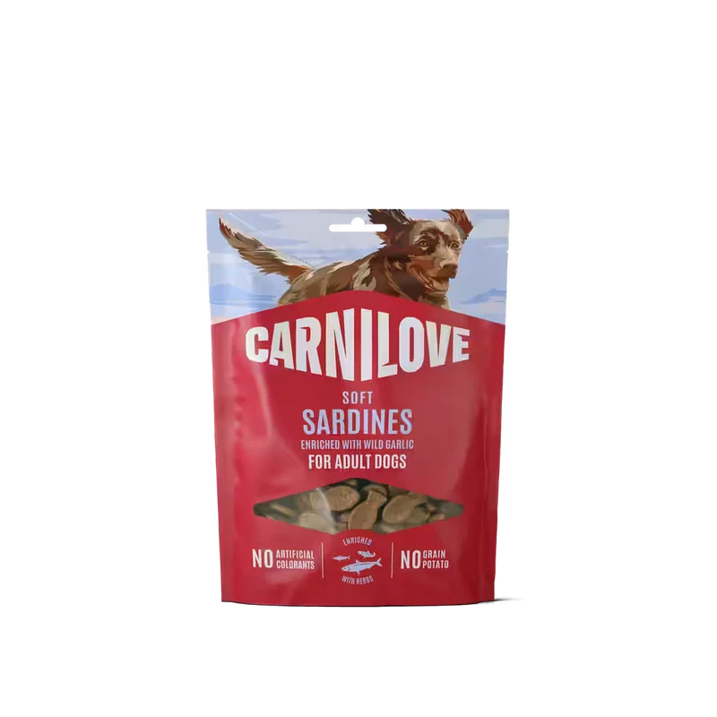 Carnilove Snacks Semihúmedos - Sardina con ajo