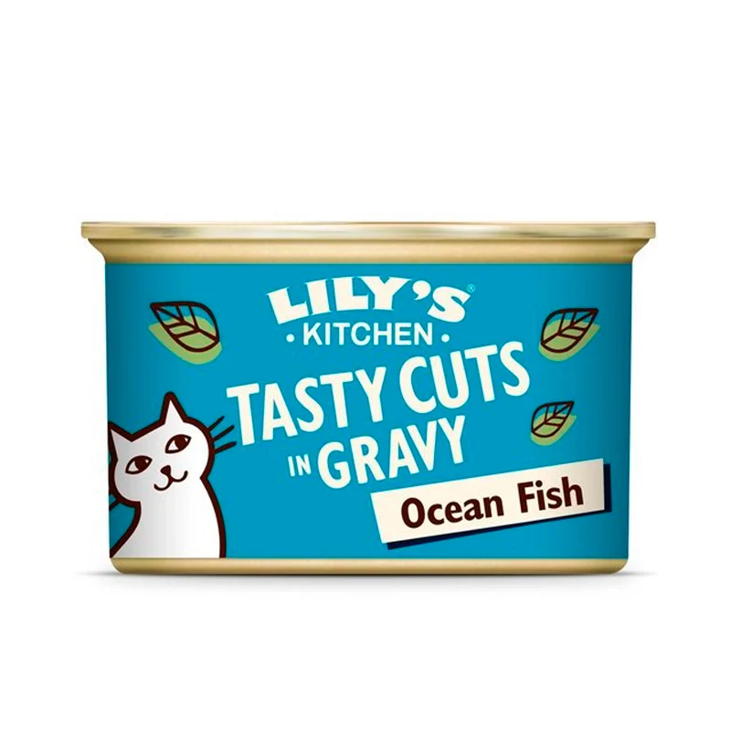 Lily´s Kitchen gato - Bocaditos de salmón y gambas en salsa