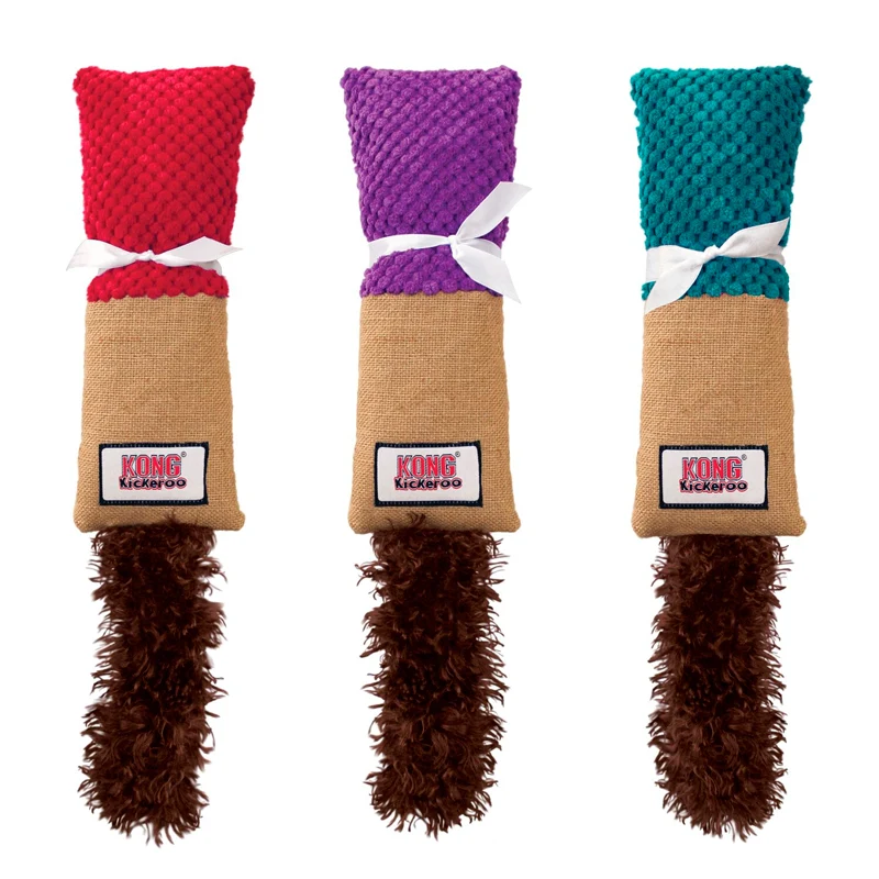 Kong - Cojín Kickeroo con catnip y rascador para gatos