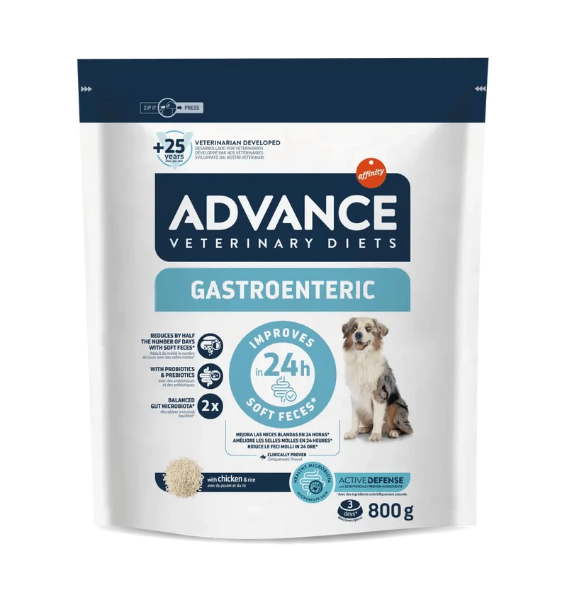 Advance Veterinary Diets Gastroenteric Pienso Dietético para Problemas Digestivos – 800 g