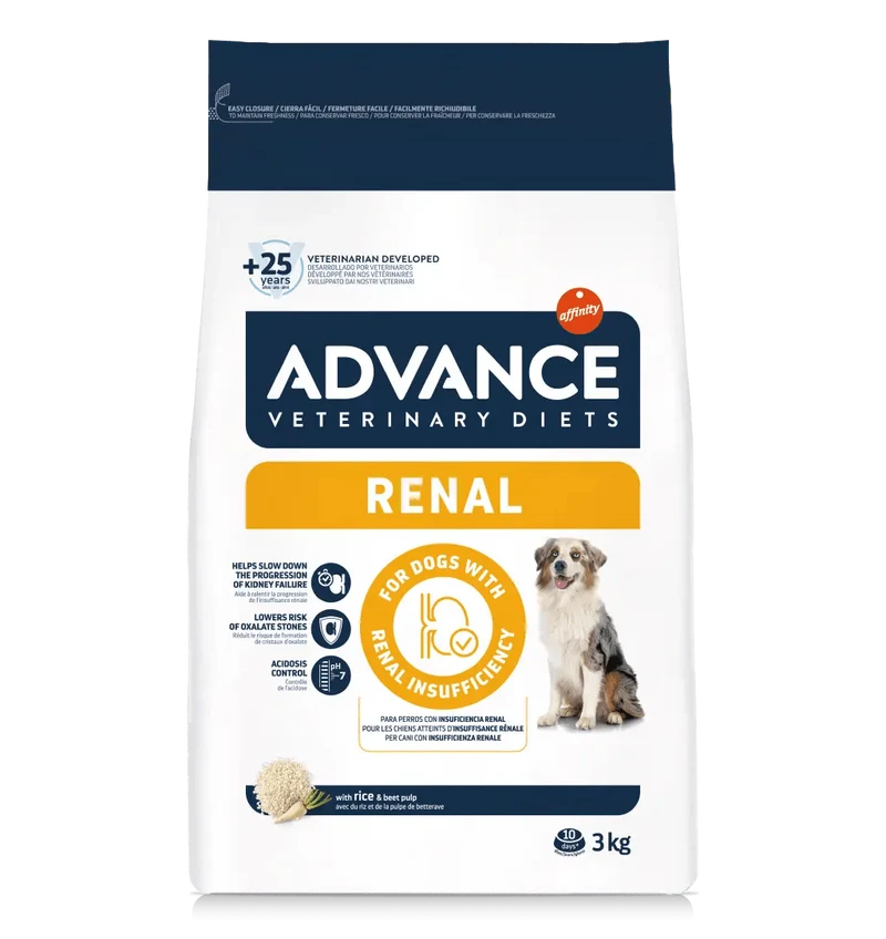 Advance Veterinary Diets Renal Pienso Dietético para Perros con Insuficiencia Renal – 3 kg