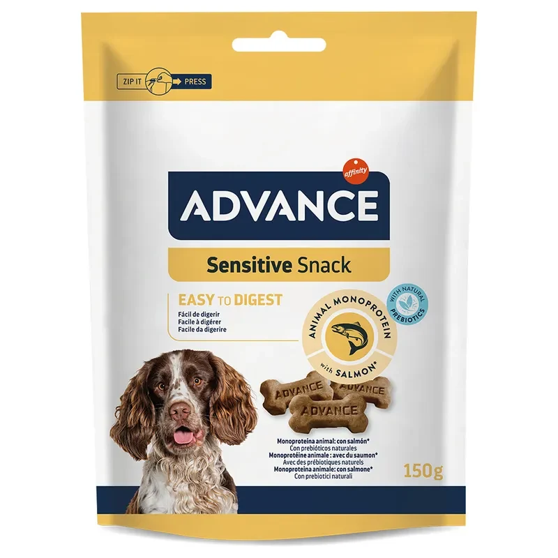 Advance Sensitive Snack para Perros – Snacks para Estómagos Sensibles (150g)