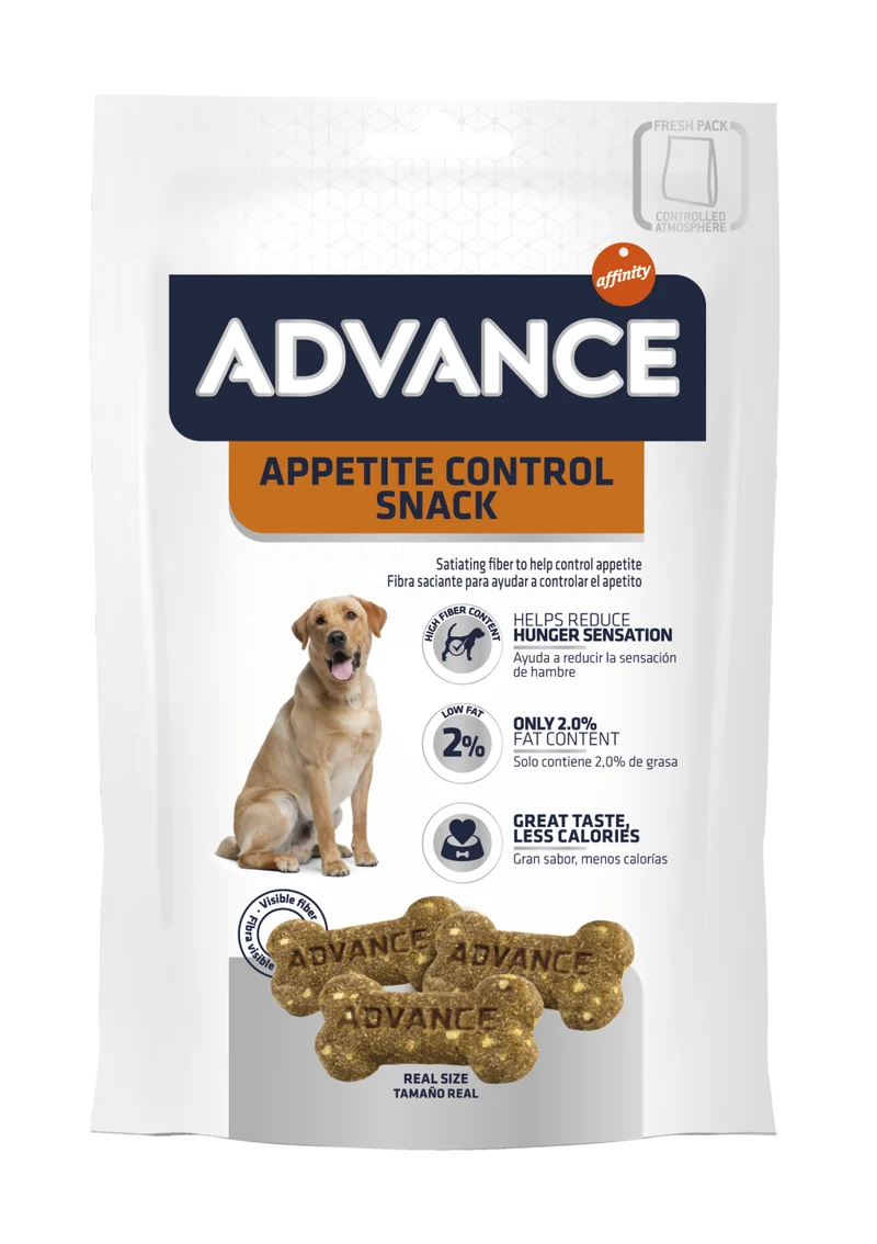 Advance Appetite Control Snack para Perros – Snacks Saciantes (150g)