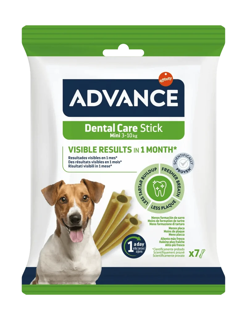 Advance Dental Care Stick Mini para Perros Pequeños – Snacks Dentales (90g)