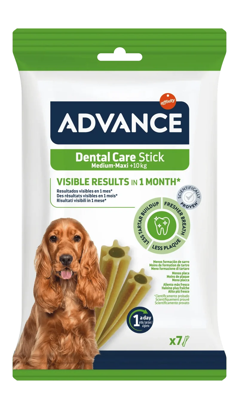 Advance Dental Care Stick Medium/Maxi para Perros – Snacks Dentales (180g)