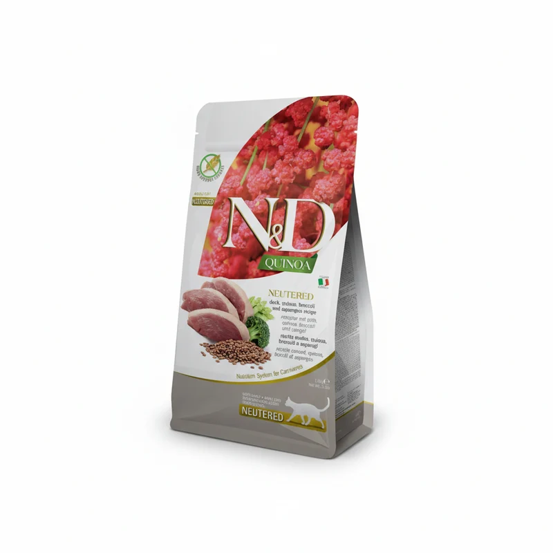 Farmina N&D Quinoa Neutered Pató Alimento para Gatos Adultos 5kg