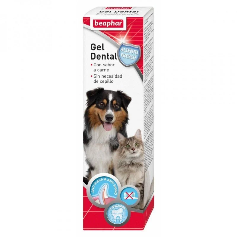 Beaphar Gel Dental Higiene Bucal Carne 100g